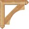 Ekena Millwork Westlake Arts and Crafts Rough Sawn Bracket w/ Offset Brace, Western Red Cedar, 6"W x 26"D x 26"H BKT0604X26X26WTL03RWR - alternate 3